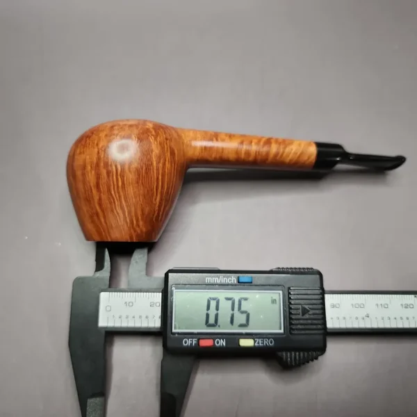 Peter Matzhold 4E Smooth Brandy w/ Teardrop Shank Estate Briar Pipe, Unsmoked - Image 12