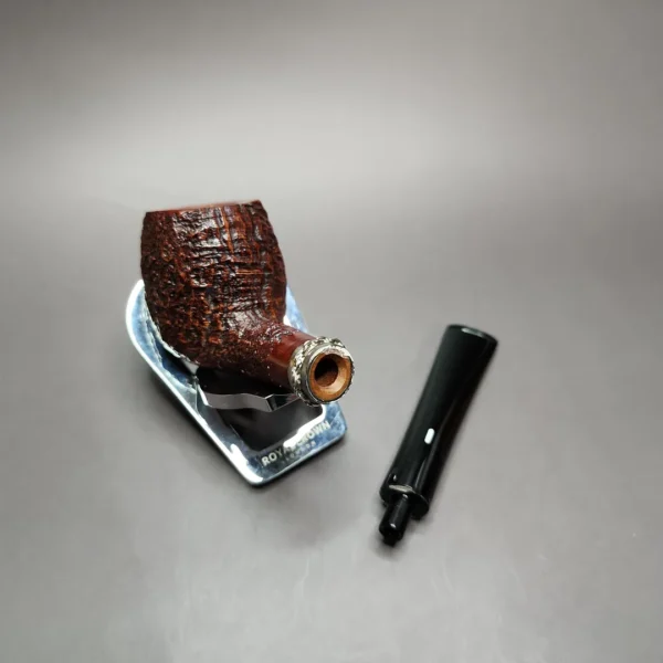 Castello Le Catene Old Antiquari 86/250 Sandblasted Apple Estate Briar Pipe, Unsmoked - Image 12