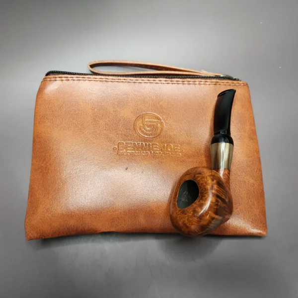 Bennie Joe Smooth Strawberry Handmade Briar Pipe, New - Image 12
