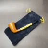 HS Studio Handmade Signature Smooth Bamboo Dublin Estate Briar Pipe, Unsmoked - Image 12