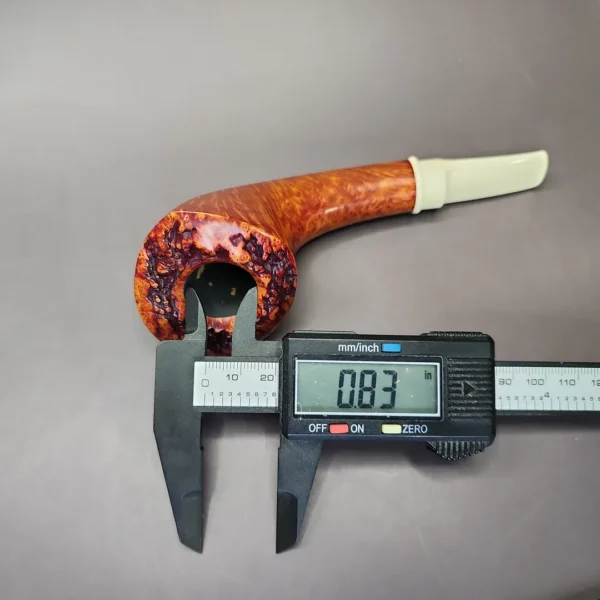 Todd Johnson Phalanx Smooth Horn w/ Bakelite Estate Briar Pipe, Unsmoked - Image 12