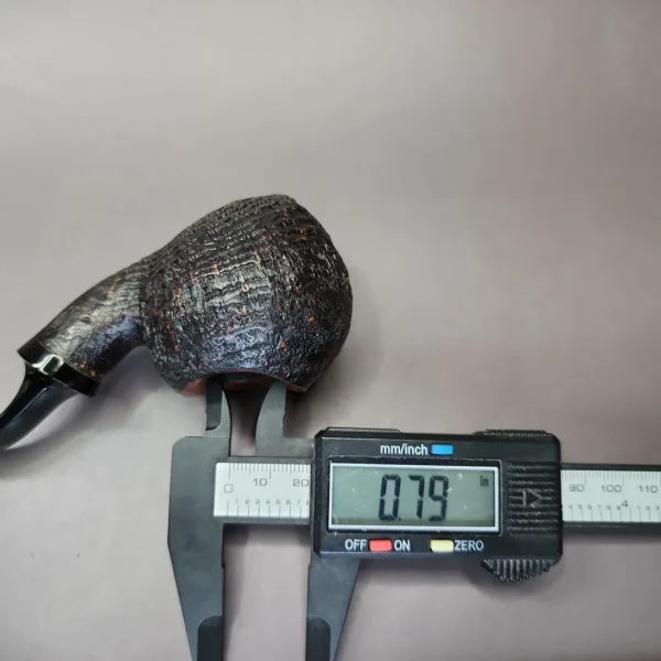 Xin Li Sandblasted Strawberry Handmade Briar Pipe, New - Image 12