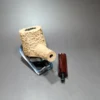 Pipe Tristan "Shape 55" Rusticated Pot Handmade Briar Pipe, New - Image 12