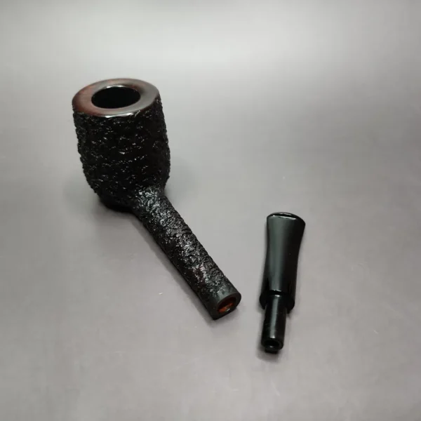 J Mouton Rusticated Liverpool Handmade Briar Pipe, New - Image 12