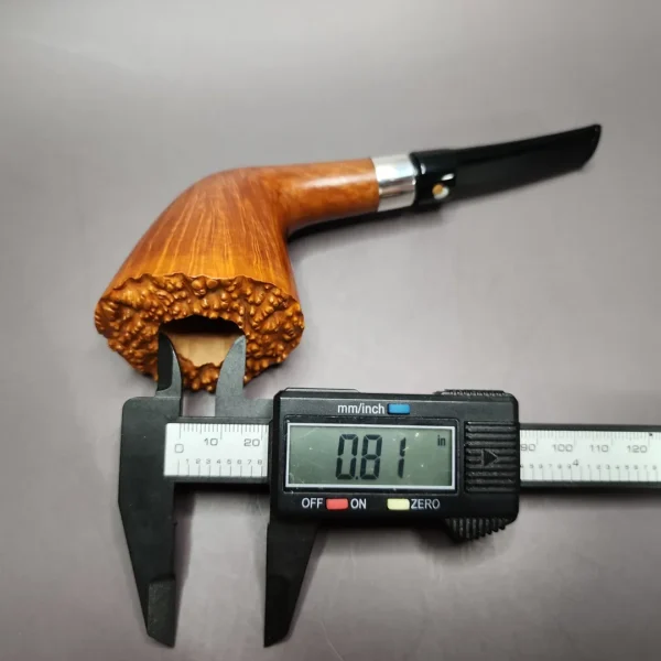Claudio Cavicchi CCCC Smooth Plateau Dublin w/ Silver Estate Briar Pipe, Unsmoked - Image 12