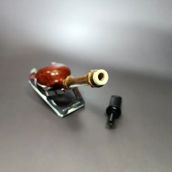 Ichi Kitahara 2012 Smooth Tomato w/ Bamboo Estate Briar Pipe, Unsmoked - Image 12