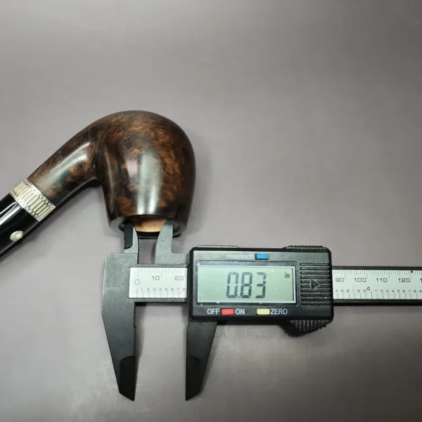 Barling Admiral Ye Olde Wood Bent Billiard Estate Briar Pipe, Unsmoked, 9mm - Image 12