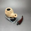 Pipe Tristan Granite Natural Bullmoose Handmade Briar Pipe, New - Image 12