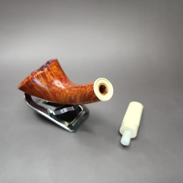 Todd Johnson Phalanx Smooth Horn w/ Bakelite Estate Briar Pipe, Unsmoked - Image 13