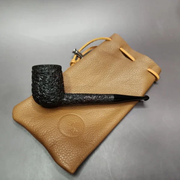 J Mouton Rusticated Liverpool Handmade Briar Pipe, New - Image 13