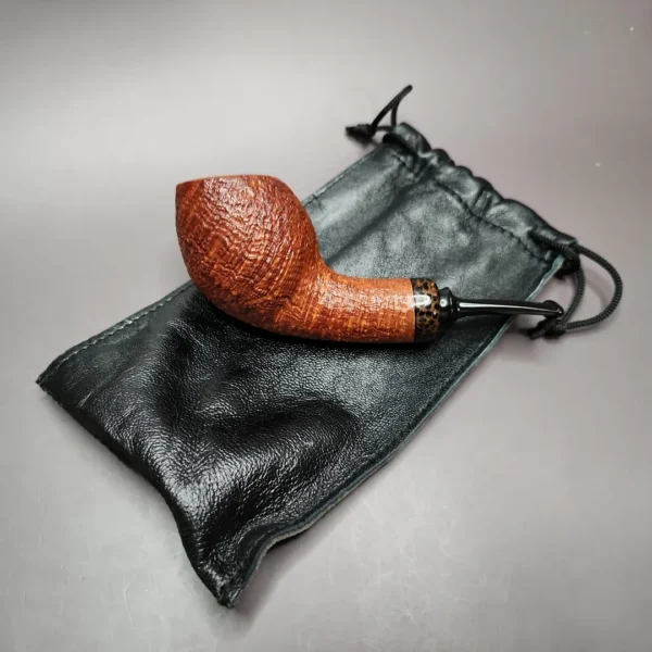 Alexander Tupitsyn Sandblasted Egg Handmade Estate Briar Pipe, Unsmoked - Image 13