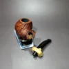 Jared Coles Sandblasted Drunken Brandy Handmade Briar Pipe, New - Image 14