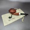 Pipe Tristan Sandblasted Bulldog w/ Durat Handmade Briar Pipe, New - Image 14