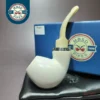 MBSD Meerschaum Silver Reverse Calabash Brandy Block Meerschaum Pipe