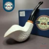 MBSD Meerschaum Deluxe Rusticated Cobra Block Meerschaum Pipe Briar-Mortise, 9mm