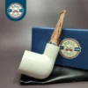 MBSD Meerschaum Silver Reverse Calabash Stack Block Meerschaum Pipe