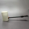 MBSD Meerschaum Deluxe Smooth Poker Block Meerschaum Pipe, Briar-Mortise - Image 3
