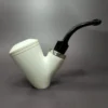 MBSD Meerschaum Silver Reverse Calabash Vase Sitter Block Meerschaum Pipe - Image 3