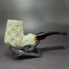 MBSD Meerschaum Deluxe Brick Stack Block Meerschaum Pipe, Briar-Mortise, 9mm - Image 3