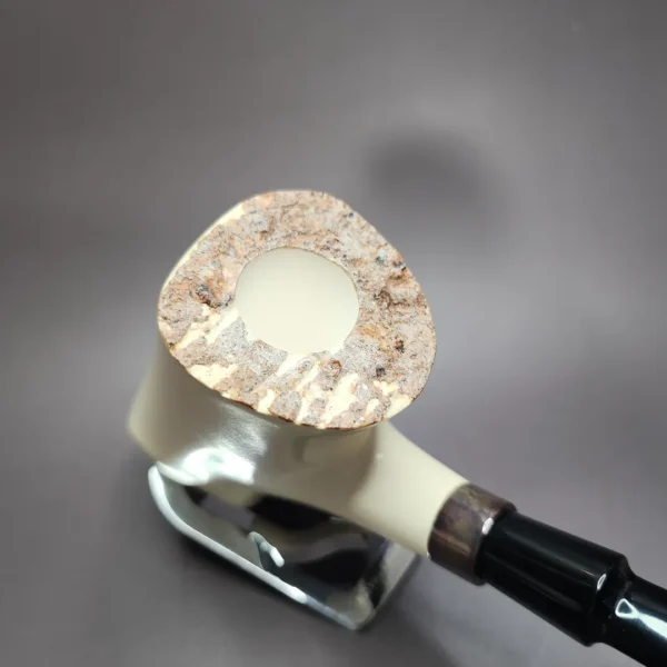 Magnum Freehand Block Meerschaum Pipe w/ Plateau, Unsmoked - Image 4