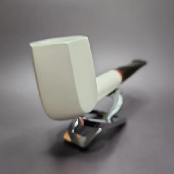MBSD Meerschaum Deluxe Panel Block Meerschaum Pipe, Briar-Mortise - Image 4