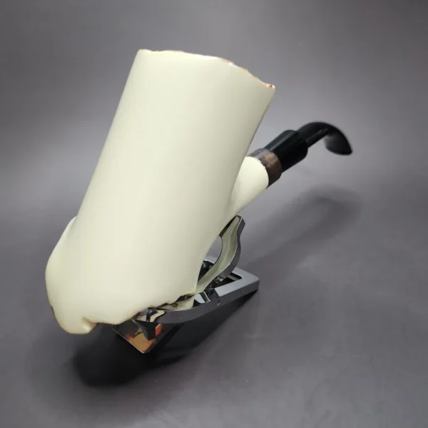 Magnum Freehand Block Meerschaum Pipe w/ Plateau, Unsmoked - Image 5