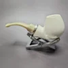 MBSD Meerschaum Silver Reverse Calabash Brandy Block Meerschaum Pipe - Image 4