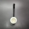 MBSD Meerschaum Deluxe Smooth Poker Block Meerschaum Pipe, Briar-Mortise - Image 5
