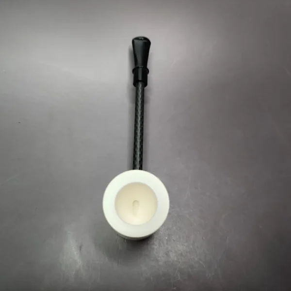 MBSD Meerschaum Deluxe Smooth Poker Block Meerschaum Pipe, Briar-Mortise - Image 5