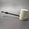 MBSD Meerschaum Deluxe Smooth Poker Block Meerschaum Pipe, Briar-Mortise - Image 5