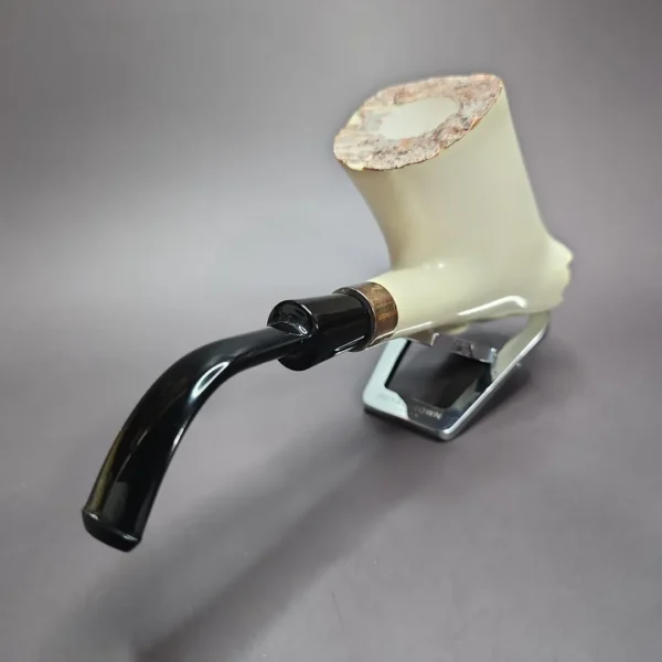Magnum Freehand Block Meerschaum Pipe w/ Plateau, Unsmoked - Image 7