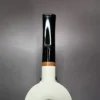MBSD Meerschaum Deluxe Smooth Rhodesian Block Meerschaum Pipe, Briar-Mortise - Image 7