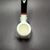 MBSD Meerschaum Deluxe Bent Billiard Block Meerschaum Pipe, Briar-Mortise - Image 7