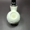 MBSD Meerschaum Silver Reverse Calabash Lattice Egg Block Meerschaum Pipe - Image 7