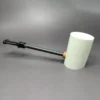MBSD Meerschaum Deluxe Smooth Poker Block Meerschaum Pipe, Briar-Mortise - Image 7
