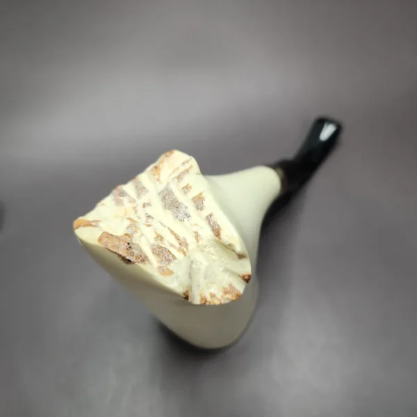 Magnum Freehand Block Meerschaum Pipe w/ Plateau, Unsmoked - Image 8