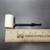 MBSD Meerschaum Deluxe Smooth Poker Block Meerschaum Pipe, Briar-Mortise - Image 8