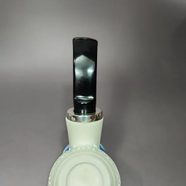 MBSD Meerschaum Silver Reverse Calabash Lattice Egg Block Meerschaum Pipe - Image 8