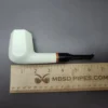 MBSD Meerschaum Deluxe Smooth Panel Block Meerschaum Pipe Briar-Mortise - Image 8