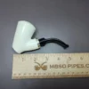 MBSD Meerschaum Silver Reverse Calabash Vase Sitter Block Meerschaum Pipe - Image 8