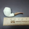 MBSD Meerschaum Silver Reverse Calabash Bulldog Block Meerschaum Pipe - Image 8