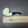 MBSD Meerschaum Deluxe Floral Brandy Block Meerschaum Pipe, Briar-Mortise, 9mm - Image 8