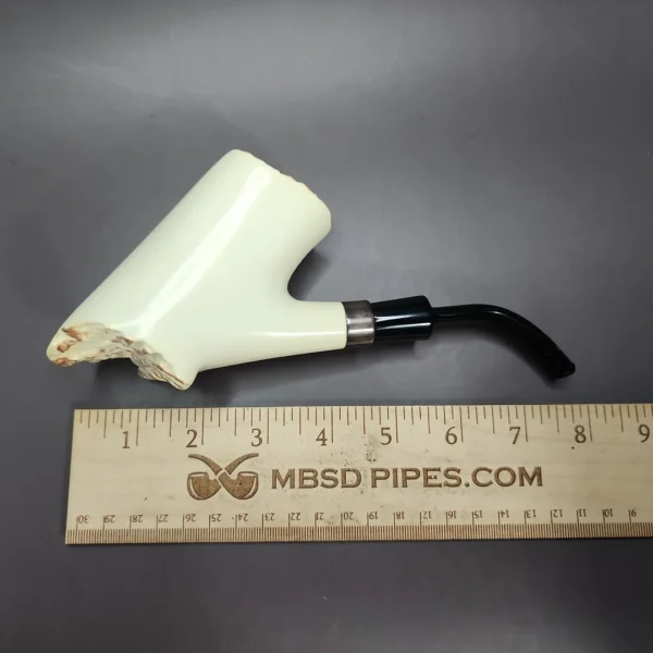 Magnum Freehand Block Meerschaum Pipe w/ Plateau, Unsmoked - Image 9
