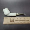 MBSD Meerschaum Silver Reverse Calabash Cutty Block Meerschaum Pipe, New - Image 9