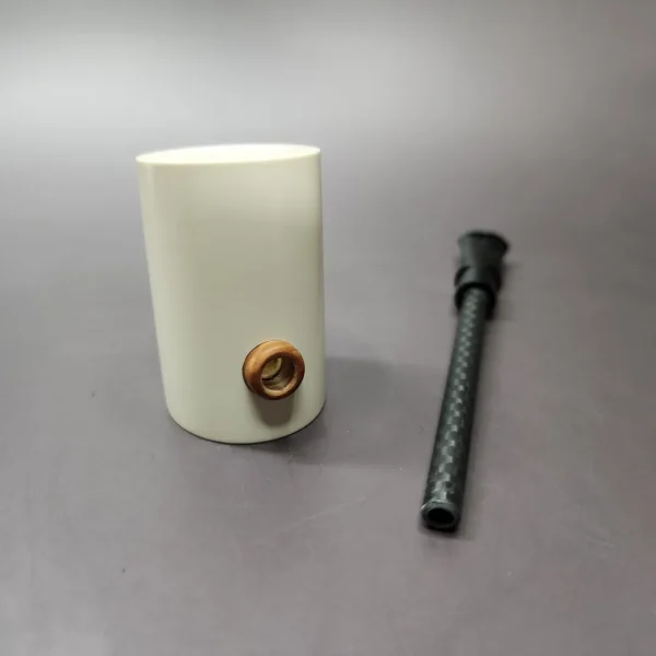 MBSD Meerschaum Deluxe Smooth Poker Block Meerschaum Pipe, Briar-Mortise - Image 9