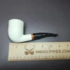 MBSD Meerschaum Deluxe Beehive Billiard Block Meerschaum Pipe, Briar-Mortise, 9mm - Image 9