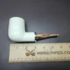 MBSD Meerschaum Silver Reverse Calabash Stack Block Meerschaum Pipe - Image 9