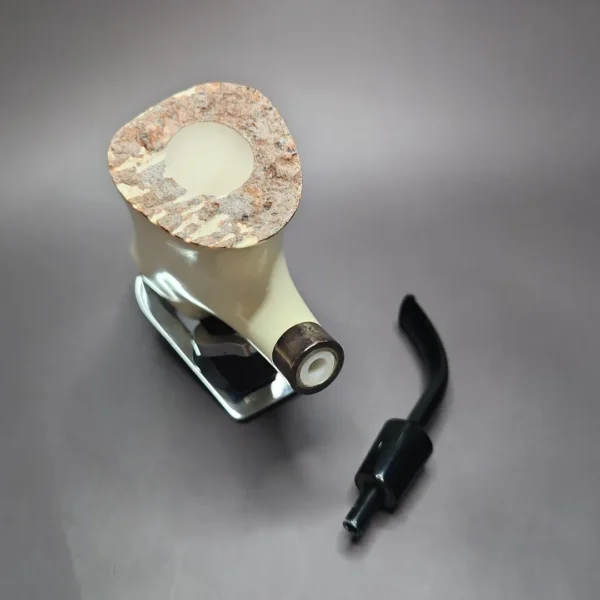 Magnum Freehand Block Meerschaum Pipe w/ Plateau, Unsmoked - Image 11