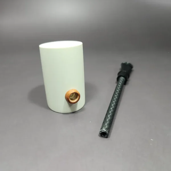 MBSD Meerschaum Deluxe Smooth Poker Block Meerschaum Pipe, Briar-Mortise - Image 11