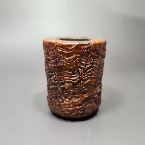 Larry Roush 2006 S2 Sandblasted Poker Estate Briar Pipe, American Estates - Image 5